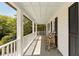 Covered porch featuring a telescope, bench seating and a tranquil outdoor space at 930 Richter Way, Mount Pleasant, SC 29464