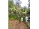 Secluded backyard pond is lined with mature trees and local vegetation creating privacy at 1061 Reverend Joseph Heyward Rd, Charleston, SC 29414
