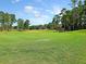 Expansive golf course view with lush green fairways and towering pine trees under a beautiful blue sky at 112 Riviera Dr, Summerville, SC 29483
