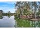 Scenic lake view featuring a wooden gazebo and towering trees with Spanish moss at 1226 Spotflower St, Summerville, SC 29485