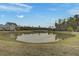 Scenic pond reflecting a beautiful home and lush green landscape, ideal for a relaxing lakeside view at 1226 Spotflower St, Summerville, SC 29485