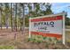 Community sign of Summers Corner and Buffalo Lake with private property notice at 1226 Spotflower St, Summerville, SC 29485