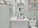 Charming bathroom featuring a sink with decorative fixtures, stylish lighting, and neutral wall color at 1245 Saddlehorn Rd, Summerville, SC 29486