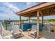 Dock featuring Adirondack chairs, a sink area, and an overhead covering at 13 Broughton Rd, Charleston, SC 29407