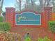 Lakes of Summerville brick community sign surrounded by shrubs and landscaping at 132 Lynches River Dr, Summerville, SC 29485