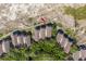 Aerial view of condo complex with beach boardwalk access at 1332 Pelican Watch Villas, Seabrook Island, SC 29455