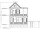 Elevation diagram showing the height and features of the two-story home at 134 Spring St, Charleston, SC 29403