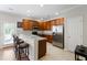 Open kitchen design with stainless steel appliances, granite counters, and a breakfast bar for casual dining at 1349 Hamlin Park Cir, Mount Pleasant, SC 29466