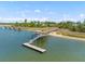 Scenic aerial view of the community featuring waterfront access, docks, and lush greenery at 137 Low Tide Ct, Charleston, SC 29492