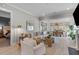 Living room with a view into dining room, hardwood floors, sofa, and natural light at 137 Low Tide Ct, Charleston, SC 29492