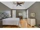Comfortable bedroom with hardwood floors, decorative furniture, and ample natural light at 1391 Southlake Dr, Mount Pleasant, SC 29464
