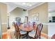 Traditional dining room with wood table, elegant chairs, and decorative rug at 1391 Southlake Dr, Mount Pleasant, SC 29464