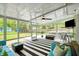 Bright sunroom with outdoor views, stylish furniture, and a relaxing atmosphere for year-round enjoyment at 14 Paula Dr, Charleston, SC 29407