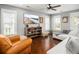 Cozy living room with hardwood floors, large windows, and comfortable seating at 1427 Wando View St, Charleston, SC 29492