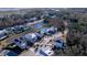 Gorgeous aerial view of coastal community homes and the marshland in the background at 1464 Stratton Pl, Mount Pleasant, SC 29466