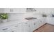 Modern kitchen featuring a gas stovetop, stainless steel appliances, and stylish cabinets at 1464 Stratton Pl, Mount Pleasant, SC 29466