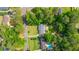 Aerial view of single Gathering home showcasing neighborhood and manicured lawn at 1621 Wannamaker Ave, Summerville, SC 29485
