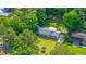 Beautiful aerial view of a single Gathering home surrounded by trees and lush greenery at 1621 Wannamaker Ave, Summerville, SC 29485