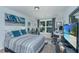 Bright bedroom features a desk area and comfortable bed at 1823 Chauncys Ct, Mount Pleasant, SC 29466