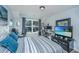 Bright bedroom features a desk area and comfortable bed at 1823 Chauncys Ct, Mount Pleasant, SC 29466