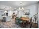 Bright dining area connects the kitchen and Gathering room with views of backyard at 1901 Toland Ct, Johns Island, SC 29455