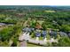 Wide aerial view of the property showcasing its beautiful surroundings in a suburban neighborhood at 2009 Terrabrook Ln, Charleston, SC 29412