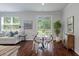 Dining area with hardwood floors and lots of natural light at 208 Cherry Grove Dr, Summerville, SC 29483