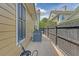 Enclosed patio space with a dark privacy fence, perfect for relaxing or entertaining guests outdoors at 2096 Promenade Ct, Mount Pleasant, SC 29466