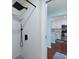 Walk-in shower with rainfall showerhead and white subway tile, opening to the kitchen at 2134 Landfall Way, Seabrook Island, SC 29455