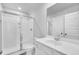 Bright bathroom with walk-in shower, updated vanity, and modern fixtures at 214 Squire Pope Rd, Summerville, SC 29486