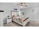 Bedroom with ceiling fan, plush carpeting, and natural light at 214 Squire Pope Rd, Summerville, SC 29486