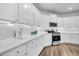 Bright kitchen features stainless appliances, quartz countertops, and ample cabinet space at 214 Squire Pope Rd, Summerville, SC 29486