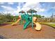 A colorful playground with slides provides a fun and engaging space for children at 214 Squire Pope Rd, Summerville, SC 29486