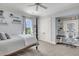 Comfortable bedroom with a four-poster bed, study nook and natural light at 2254 Beckenham Dr, Mount Pleasant, SC 29466