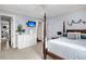 Spacious main bedroom with a four-poster bed, a dresser, and a flat screen tv at 2254 Beckenham Dr, Mount Pleasant, SC 29466