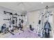 Bright exercise room with various equipment and pink decorative rug on the floor at 2254 Beckenham Dr, Mount Pleasant, SC 29466