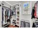 Organized walk-in closet with shelving and storage solutions, plus a window at 2254 Beckenham Dr, Mount Pleasant, SC 29466