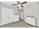 Spacious bedroom with large closet, neutral colors, and carpeted floor at 2636 Colonel Harrison Dr, Johns Island, SC 29455