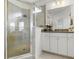 Modern bathroom with tiled shower, granite countertop vanity, and ample space at 3061 Cross Vine Ln, Summerville, SC 29483