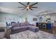 Open concept living space with views of the kitchen and dining areas at 312 Cypress Branch Rd, Huger, SC 29450