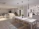 Open-concept living area with dining and kitchen featuring modern decor at 330 Concord St # 5D & 5E, Charleston, SC 29401