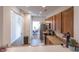 Looking from countertop into kitchen, dining, and stairway, great for entertaining at 333 Flyway Rd, Goose Creek, SC 29445