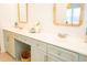 Dual vanity bathroom with baskets and white countertop at 3439 Toomer Kiln Cir, Mount Pleasant, SC 29466