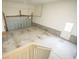 Spacious, unfinished two car garage with a white door at 3439 Toomer Kiln Cir, Mount Pleasant, SC 29466