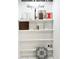 A curated selection of interior finishes, including cabinets, countertops, flooring, and fixtures, presented on shelving at 360 Trailmore Ln, Summerville, SC 29486