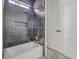 Elegant bathroom with dark tile shower and tub at 404 Fairington Dr, Summerville, SC 29485