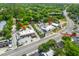 Aerial view of commercial buildings like Azul Mexicano and Huriyali at 481 Woodland Shores Rd, Charleston, SC 29412