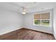Bright bedroom with hardwood floors and large window that provides ample natural light at 481 Woodland Shores Rd, Charleston, SC 29412
