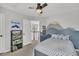 Bedroom featuring mountain wall art, and a ceiling fan at 482 Sanders Farm Ln, Wando, SC 29492