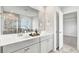 Modern bathroom with double sinks, a glass shower, and neutral tones for a luxurious feel at 549 Richfield Way Way, Summerville, SC 29486